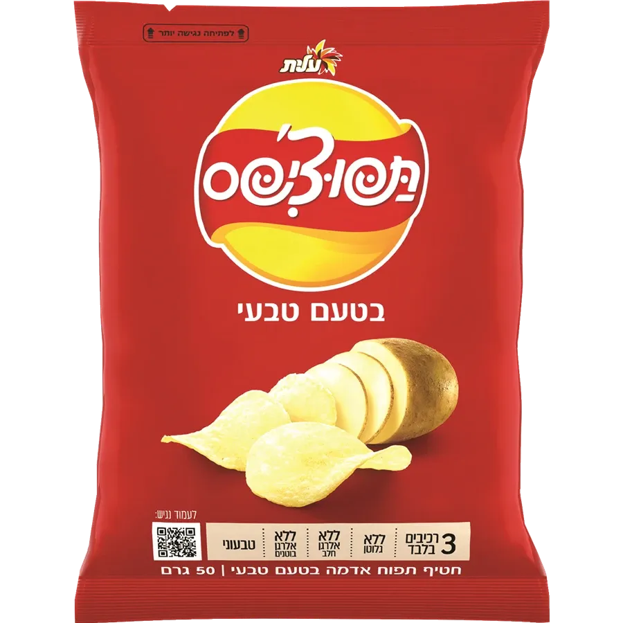 תפוצ'יפס בטעם טבעי