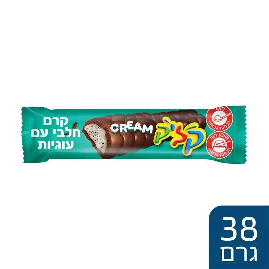 חטיף קרם חלבי ועוגיות