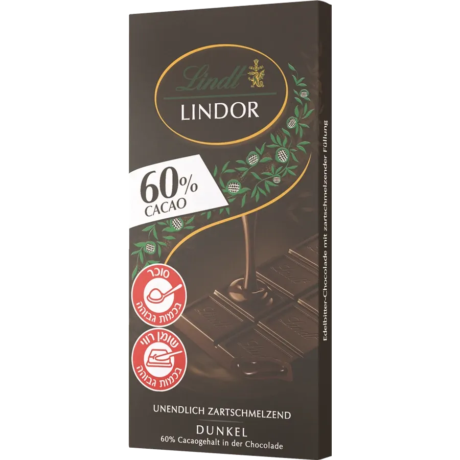 שוקולד לינדור מריר 60%