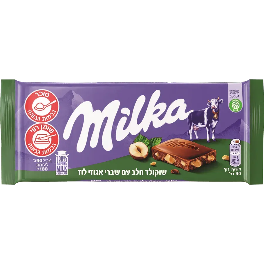 שוקולד מילקה אגוזים